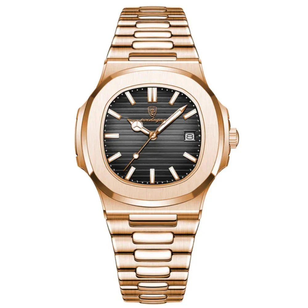 Relógio Atlântis Gold 40mm | Pulseira Ajustável e Caixa Exclusiva