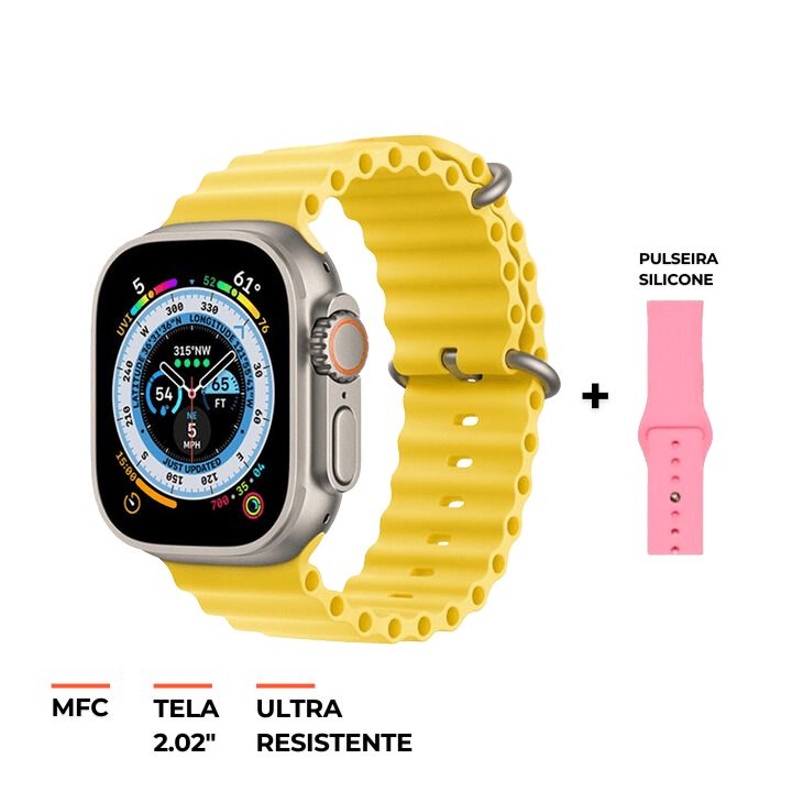 Iwo 16 Watch Series 8 Ultra | Carregamento por Indução e USB - C