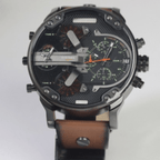 Steel Watch© | À Prova D'Água com Pulseira de Couro Premium