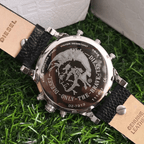 Steel Watch© | À Prova D'Água com Pulseira de Couro Premium